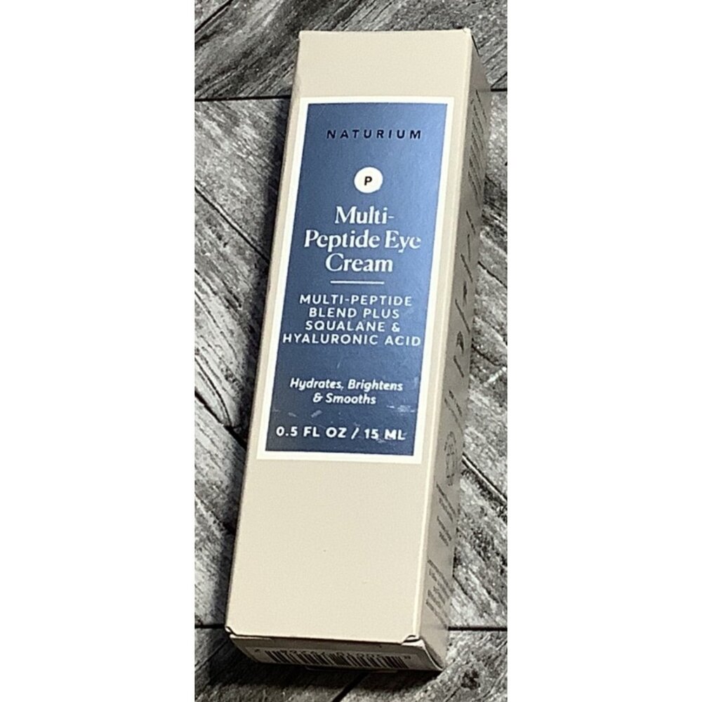 Naturium Multi-Peptide Eye Cream Plus Squalene & Hyaluronic Acid  0.5 Fl Oz
